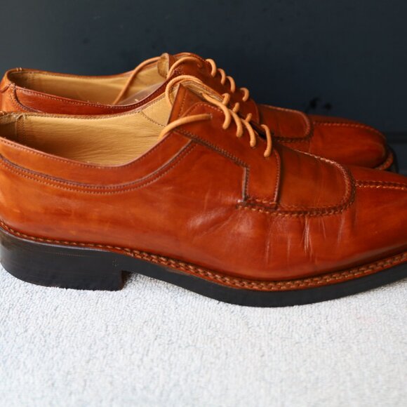 Lidfort for Barneys New York 9.5-US Brown Split Toe Norvegese Oxfords - Picture 9 of 16